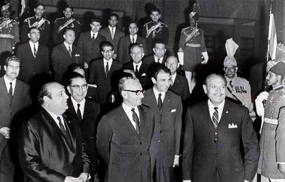 Presdient Ayub Khan at a banquet for the Shah of Iran and Turkish Prime  Minister Suleiman Demirel, 1968 - a photo on Flickriver