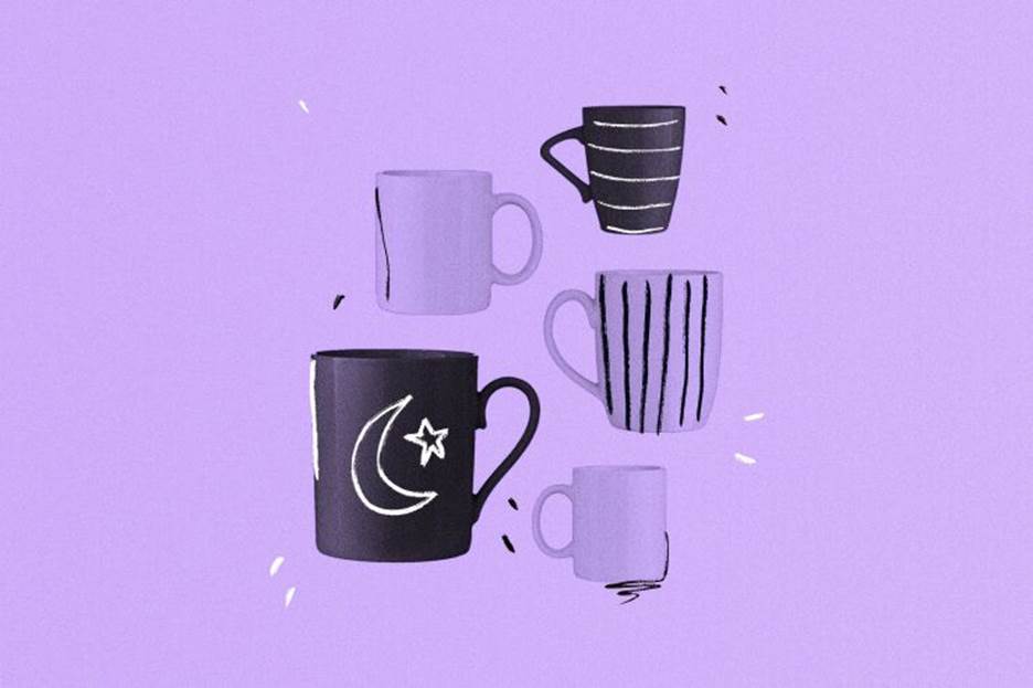 Illustration of coffee mugs