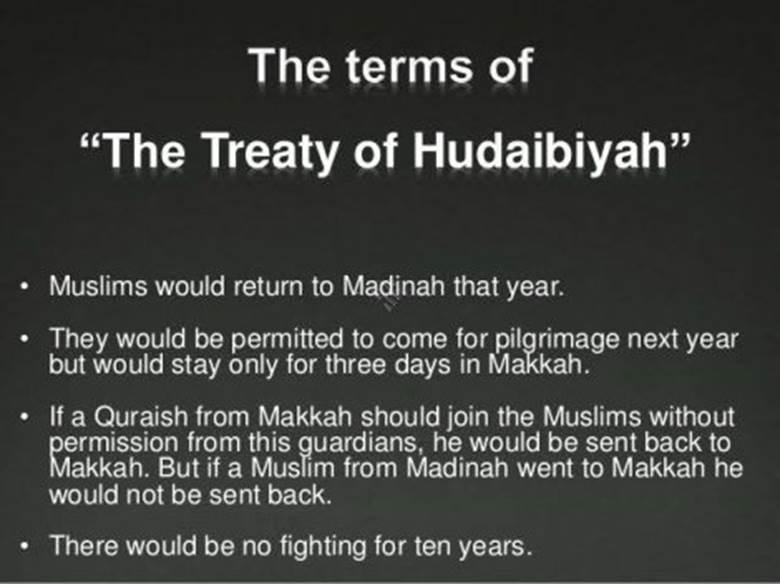 Guidelines from the Treaty of 'Hudaibiyah' | Islamic Gems