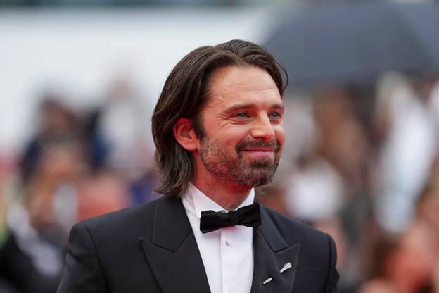 Sebastian Stan poses for photographers upon arrival at the premiere of the film 'The Apprentice' at the 77th international film festival, Cannes, southern France, Monday, May 20, 2024. (Photo by Scott A Garfitt/Invision/AP)