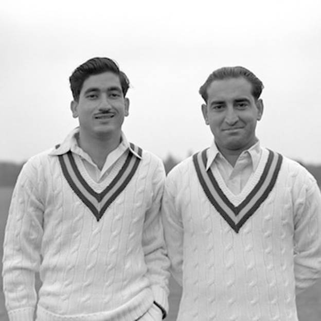 Hasan and Shujauddin Butt at Lord's in 1954
