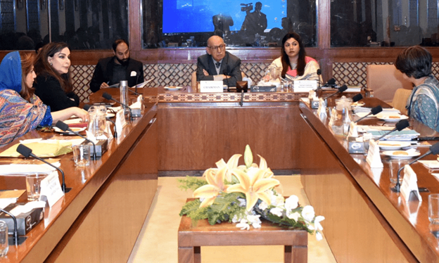 Senator Irfanul Haq Siddiqui presides over a meeting of the Senate Standing Committee on Foreign Affairs on Dec 10, 2024. — Senate website