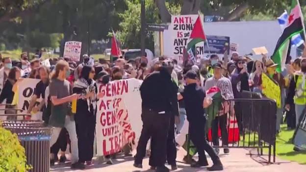 More college campus protest arrests over war in Gaza, tensions spill over at UCLA